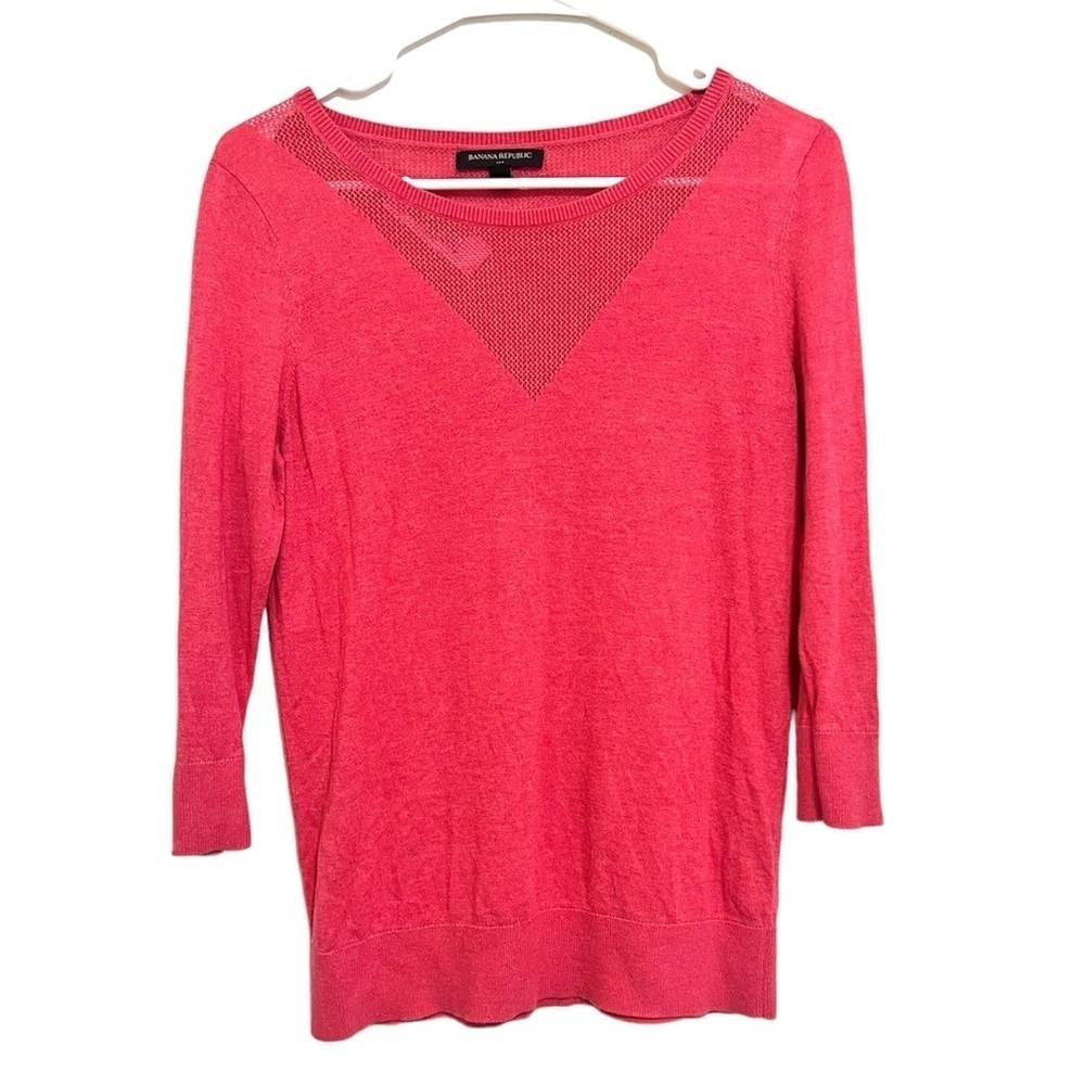 2/$30 Banana Republic - Lightweight Pink Sweater Top Women’s Size S
